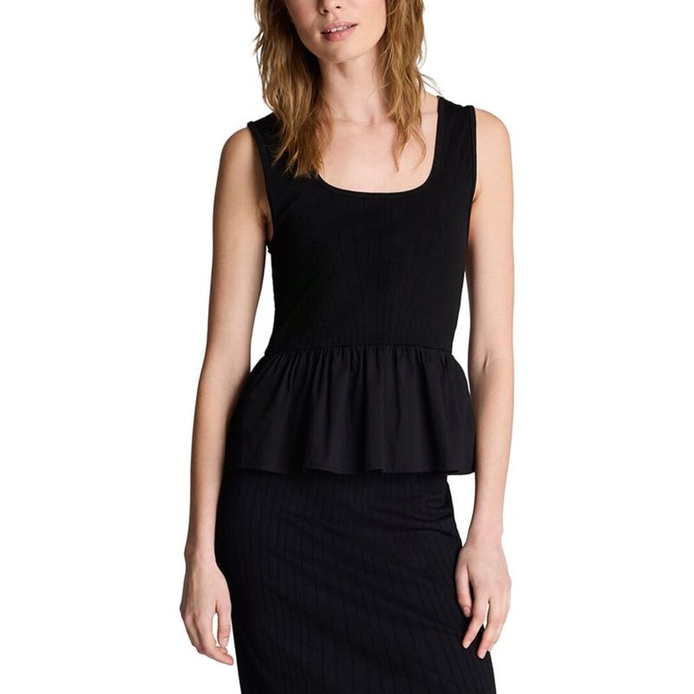 Kenneth Cole Womens  Combo Peplum Tank Seamless